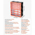 Organizator accesorii cu 39 sertare, Plastic, 38x16x47 cm [3]
