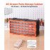 Organizator accesorii cu 40 sertare, Plastic, 49.5x16x25.5 cm [3]