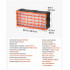 Organizator accesorii cu 40 sertare, Plastic, 49.5x16x25.5 cm [5]
