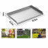 Plita inox pentru gratar pe carbuni, gaz sau electric, Vivatechnix Plancha Inox, 81 x 43 x 6 cm, cu manere [4]