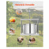 Presa manuala pentru struguri si fructe moi, Capacitate 12 l, Inox, 370x355x665 mm [5]