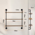 Raft metalic cu 3 x polite incluse din lemn, Vivatechnix Industrial, 830 x 205 x 960 mm [2]
