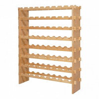Raft modular pentru 72 sticle de vin, Stivuibil, Lemn, 8 Niveluri, 1130 x 290 x 962 mm Raft modular pentru 72 sticle de vin, Stivuibil, Lemn, 8 Niveluri, 1130 x 290 x 962 mm