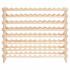 Raft modular pentru 96 sticle de vin, Stivuibil, Lemn, 8 Niveluri, 1130 x 290 x 962 mm [4]