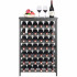 Raft pentru 42 de sticle de vin, 7 niveluri, Vivatechnix Modular, 660 x 290 x 1000 mm, Lemn bambus,  negru [3]