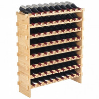 Raft pentru 72 de sticle de vin, Vivatechnix Modular, 898 x 250 x 1035 mm, Lemn bambus Raft pentru 72 de sticle de vin, Vivatechnix Modular, 898 x 250 x 1035 mm, Lemn bambus