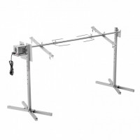 Rotisor electric pentru gratar Inox, max 60 kg, lungime de lucru 145 cm, putere 52 W, 8 x Inaltime reglabila, 4 rpm