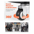 Scaun de atelier, 4 x roti, pivotare 360Â°, capacitate 136 kg, tavita, 440 x 270 x 350 mm [4]
