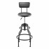 Scaun de atelier cu spatar, inaltime reglabila 480 x 480 x 1030 - 1140 mm, pivotare 360Â°, capacitate 136 kg [2]