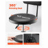 Scaun de atelier cu spatar, inaltime reglabila 480 x 480 x 1030 - 1140 mm, pivotare 360Â°, capacitate 136 kg [6]