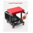 Scaun de atelier cu treapta, 5 x roti, pivotare 360Â°, capacitate 136 kg, tavita [8]