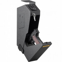 Seif pentru pistol, Amprenta digitala, cifru, cheie, 193 X 74 X 355 mm Seif pentru pistol, Amprenta digitala, cifru, cheie, 193 X 74 X 355 mm