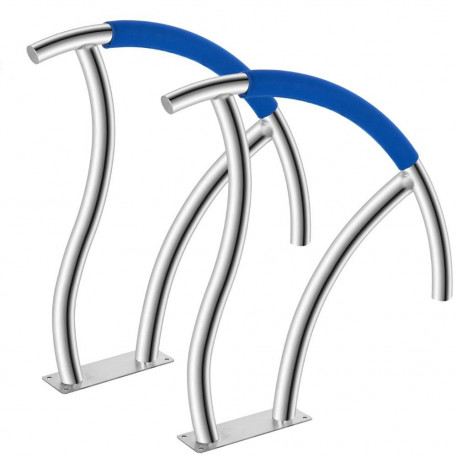 Set 2 Balustrade pentru piscine din Inox, Vivatechnix dimensiune 76.2 x 76.2 cm, Capacitate 170 kg [1]
