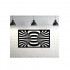 Set 2 decoratiuni perete Krodesign Spiral, negru, 25 x 45 x 1.5 cm [2]