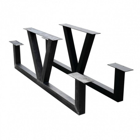 Set 2 picioare pentru masa picnic Vivatechnix KRO-1197, dimensiune 700/400x70/25mm [1]