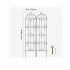 Set 2 suporturi pentru plante agatatoare, 51 x 180 cm, Otel, Diametru teava 10 mm [6]