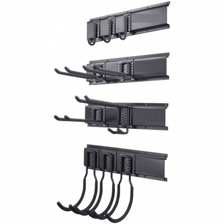 Set 4 organizatoare unelte, Otel, carlige incluse, max 270 kg, 1628 x 260 x 270 mm [1]