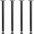 Set 4 picioare pentru mese, Vivatechnix, Inaltime 71 cm, capacitate 544 kg, Otel, Negru [2]