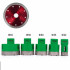 Set 5 carote diamantate si 1 disc taiere pentru gresie, 22-65 mm, prindere M14, umed sau uscat [6]