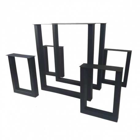 Set 6 picioare pentru masa si banci Vivatechnix KRO-1198, dimensiune masa 720x600 mm, banca 420x300 mm [1]