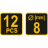 Set freze pentru lemn 12 buc, Vorel 22550 [5]