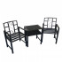 Set masa si 2 scaune pentru gradina Vivatechnix VMD-1046, metalice, 152x50x83cm [2]