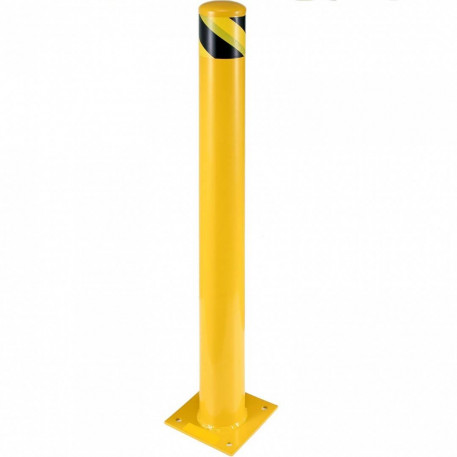 Stalp de siguranta, delimitare, avertizare, Vivatechnix Otel, Galben / Negru, Inaltime 122 cm [1]