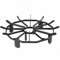 Suport de lemne pentru semineu sau vatra de foc, Vivatechnix diametru 638 mm, Otel, Negru 