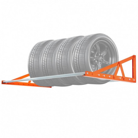 Suport de perete pentru 4 anvelope R14-R20 inch, Reglabil in latime 787-1440 mm, max 181 kg [1]