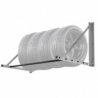 Suport de perete pliabil pentru 4 anvelope R14-R20 inch, Reglabil in latime 812-1219 mm, max 136 kg Suport de perete pliabil pentru 4 anvelope R14-R20 inch, Reglabil in latime 812-1219 mm, max 136 kg