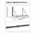 Suport de perete pliabil pentru 4 anvelope R14-R20 inch, Reglabil in latime 812-1219 mm, max 136 kg [8]