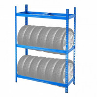 Suport de perete Vivatechnix pentru 12 anvelope, 1300 x 500 x 1790 mm, max 150 kg, 2 rafturi Suport de perete Vivatechnix pentru 12 anvelope, 1300 x 500 x 1790 mm, max 150 kg, 2 rafturi