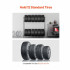 Suport mobil pentru 12 anvelope, 4 x roti, 1585 x 570 x 1520 mm, max 180 kg, 2 rafturi cu inaltime ajustabila, Otel [2]