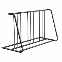 Suport pentru 9 biciclete, Otel carbon, 1200 x 540 x 712 mm, Negru