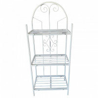 Suport pentru flori Vivatechnix VMD-1061 Alb, 50x30x125 cm, 3 polite, demontabil