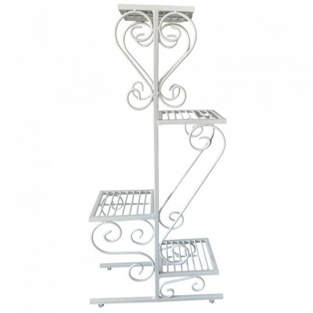 Suport pentru flori Vivatechnix VMD-1064, Alb, 50x22x105 cm, picioare reglabile [1]