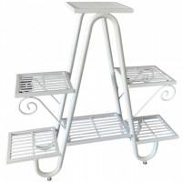 Suport pentru flori Vivatechnix VMD-1065, Alb, 81x22x77 cm, 5 polite Suport pentru flori Vivatechnix VMD-1065, Alb, 81x22x77 cm, 5 polite