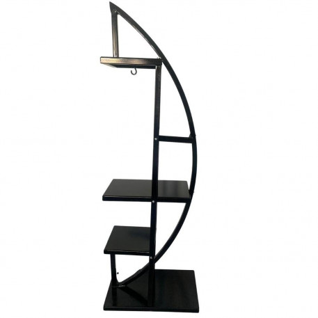 Suport pentru flori Vivatechnix VMD-1071 Arcade, Negru, 50x30x150 cm, 4 polite, demontabil [1]