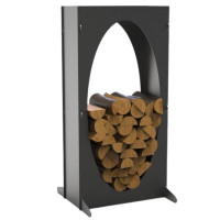 Suport pentru lemne, Krodesign Oval KRO-1155, dimensiune 1100x550x230mm