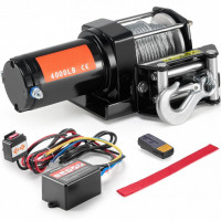 Troliu electric 12V DC, 1.3 CP, capacitate 1814 kg, cablu 12 m, Telecomanda WiFi si cu fir, IP55, pentru ATV Troliu electric 12V DC, 1.3 CP, capacitate 1814 kg, cablu 12 m, Telecomanda WiFi si cu fir, IP55, pentru ATV