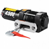 Troliu electric cu franghie sintetica 12V, capacitate 2045 kg, Lungime cablu 13 m, Telecomanda, IP55 Troliu electric cu franghie sintetica 12V, capacitate 2045 kg, Lungime cablu 13 m, Telecomanda, IP55