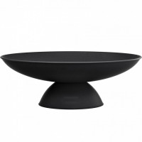 Vatra foc pentru terasa, camping, Vivatechnix Fonta, Diametru 760 mm, Negru, Inaltime 28 cm
