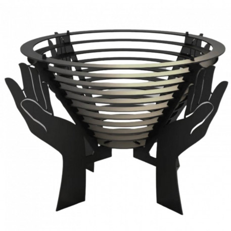 Vatra metalica de foc Krodesign KRO-1070, diametru 600 mm, grosime 4 mm, pentru exterior [1]