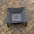 Vatra pentru terasa/gradina, Square Fire Pit KRO-1077, Otel, Negru, 600x600x300 mm, grosime 3 mm [3]