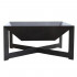 Vatra pentru terasa/gradina, Square Fire Pit KRO-1077, Otel, Negru, 600x600x300 mm, grosime 3 mm [4]