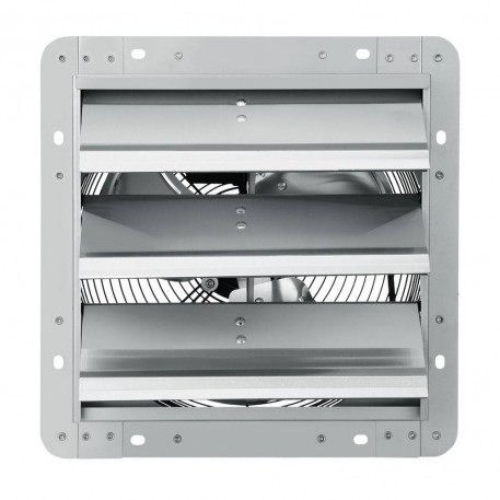 Ventilator evacuare pentru spatii comerciale, sere, depozite, Aluminiu, 45 W, 1800 mÂ³/h, 380 x 380 x 190 mm [1]