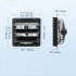 Ventilator evacuare pentru spatii comerciale, sere, depozite, Metal, 30 W, 1700 mÂ³/h, diametru 356 mm, 60 dB, Programator inteligent [5]