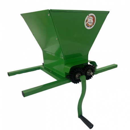 Zdrobitor de struguri manual, cu tamburi reglabili, Vivatechnix VMD-41401R, capacitate cuva 25 l, Verde [1]