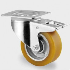 Roata pivotanta cu frana, din aluminiu 100 mm - 250 kg TENTE 3477ITP100P62 Roata pivotanta cu frana, din aluminiu 100 mm - 250 kg TENTE 3477ITP100P62