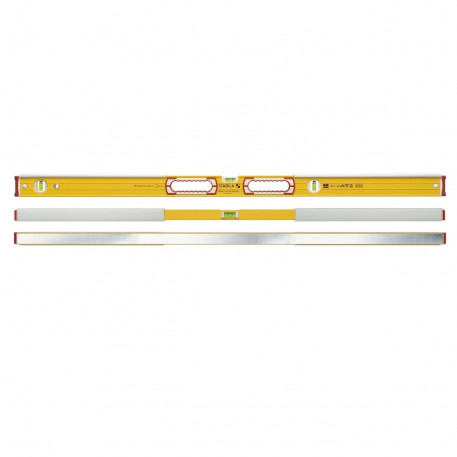 196-2k de 122 cm, nivela cu 3 bule, 2 manere si acoperire, pentru zidarie [1]